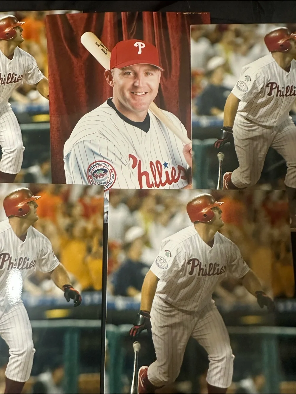 Jim thome Phillies Red Baseball Player photo set of 5 prints